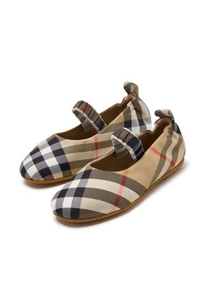 check fabric ballerina shoes BURBERRY KIDS | 8112267B9368